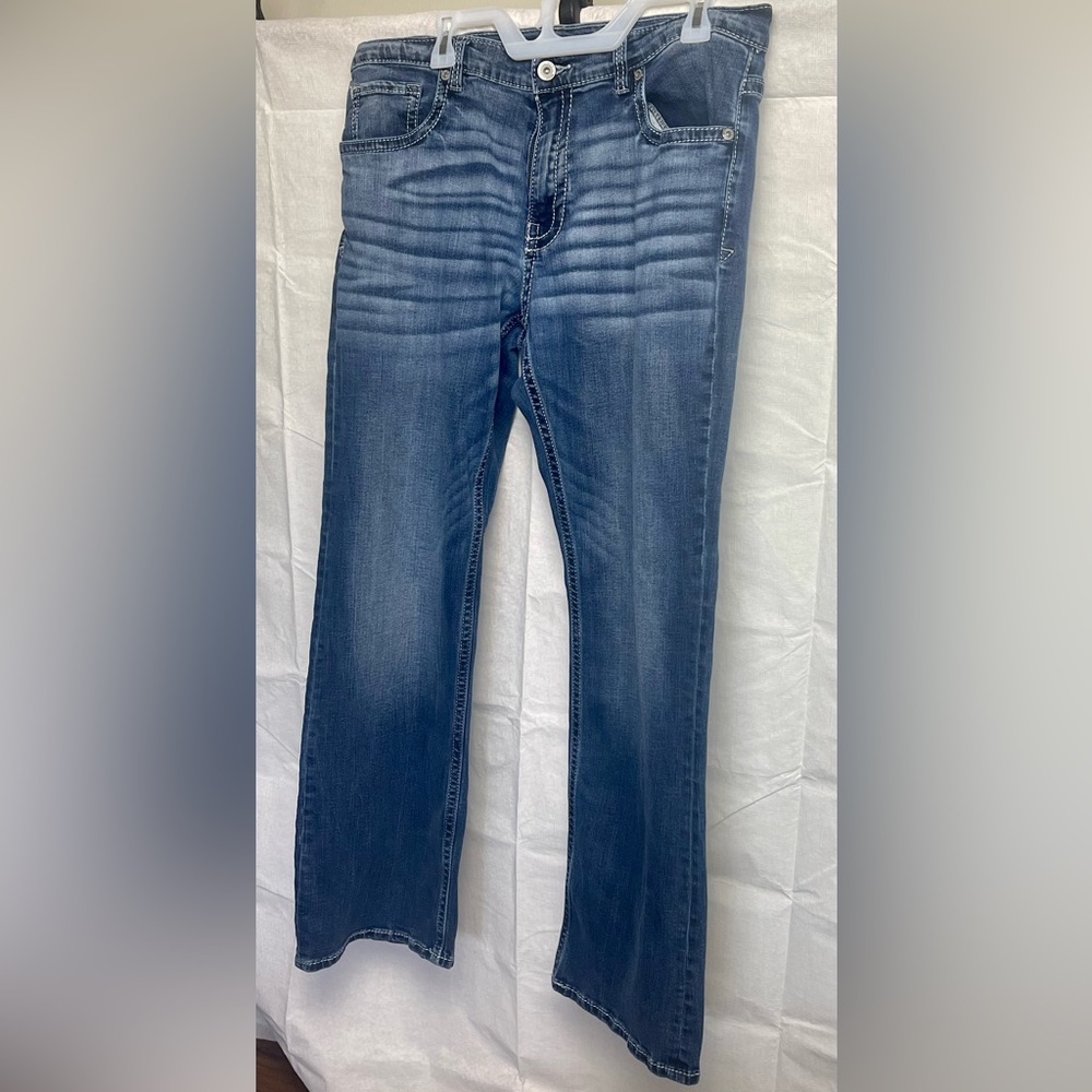 BKE Tyler Bootcut Blue Denim Jeans Men’s 36 x 32